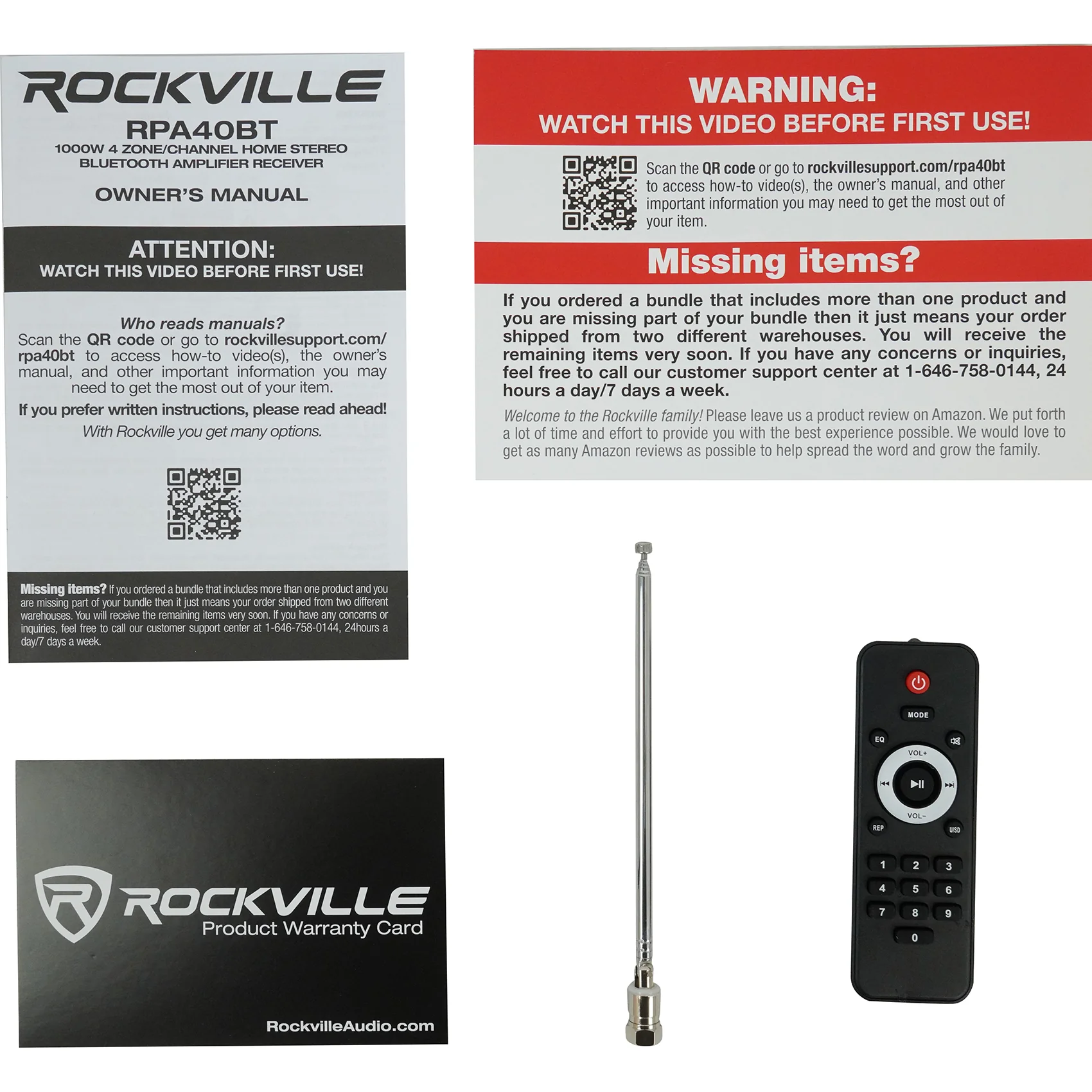 RPA40BT + HC655 Black 6-Pack + D4-8 Black 2-Pack Bundle - Image 29