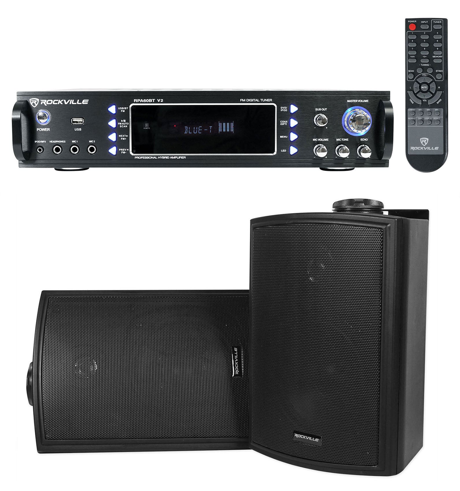 HP5S Black 2-Pack + RPA60BT Receiver Bundle