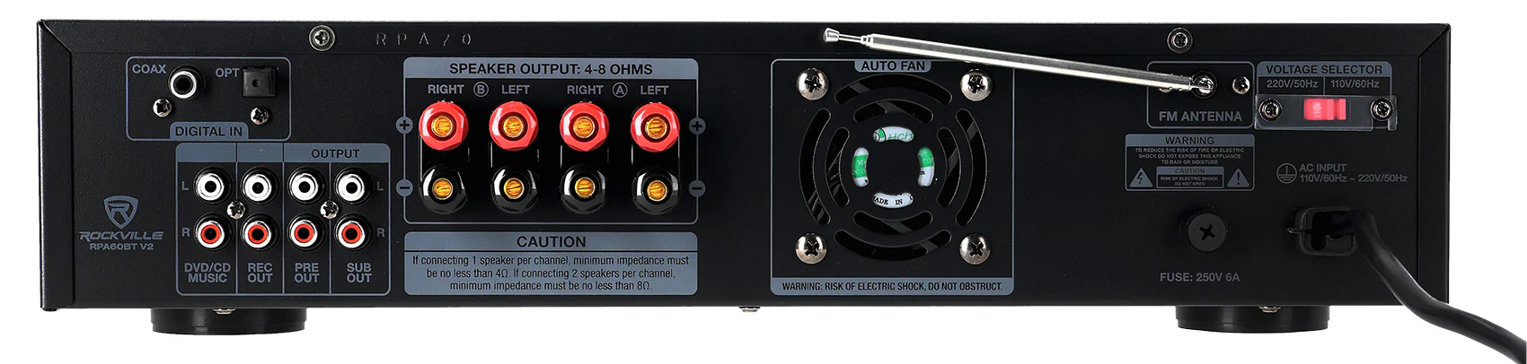 HC85 Black 4-Pack + RPA60BT Bluetooth Receiver Bundle - Image 6
