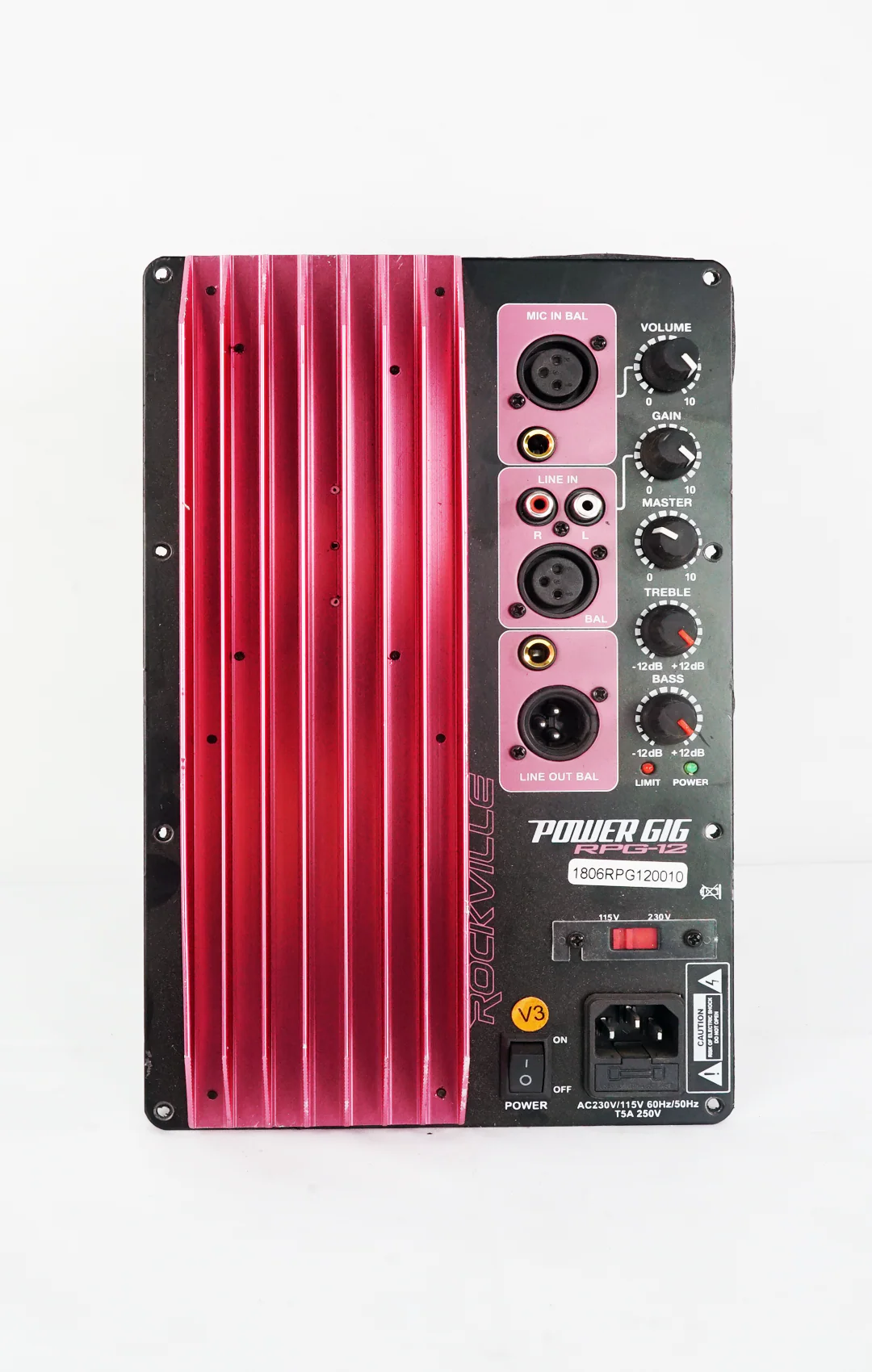 200 Watt RMS Pro Audio Powered Speaker Amplifier Plate Module with XLR 110/220
