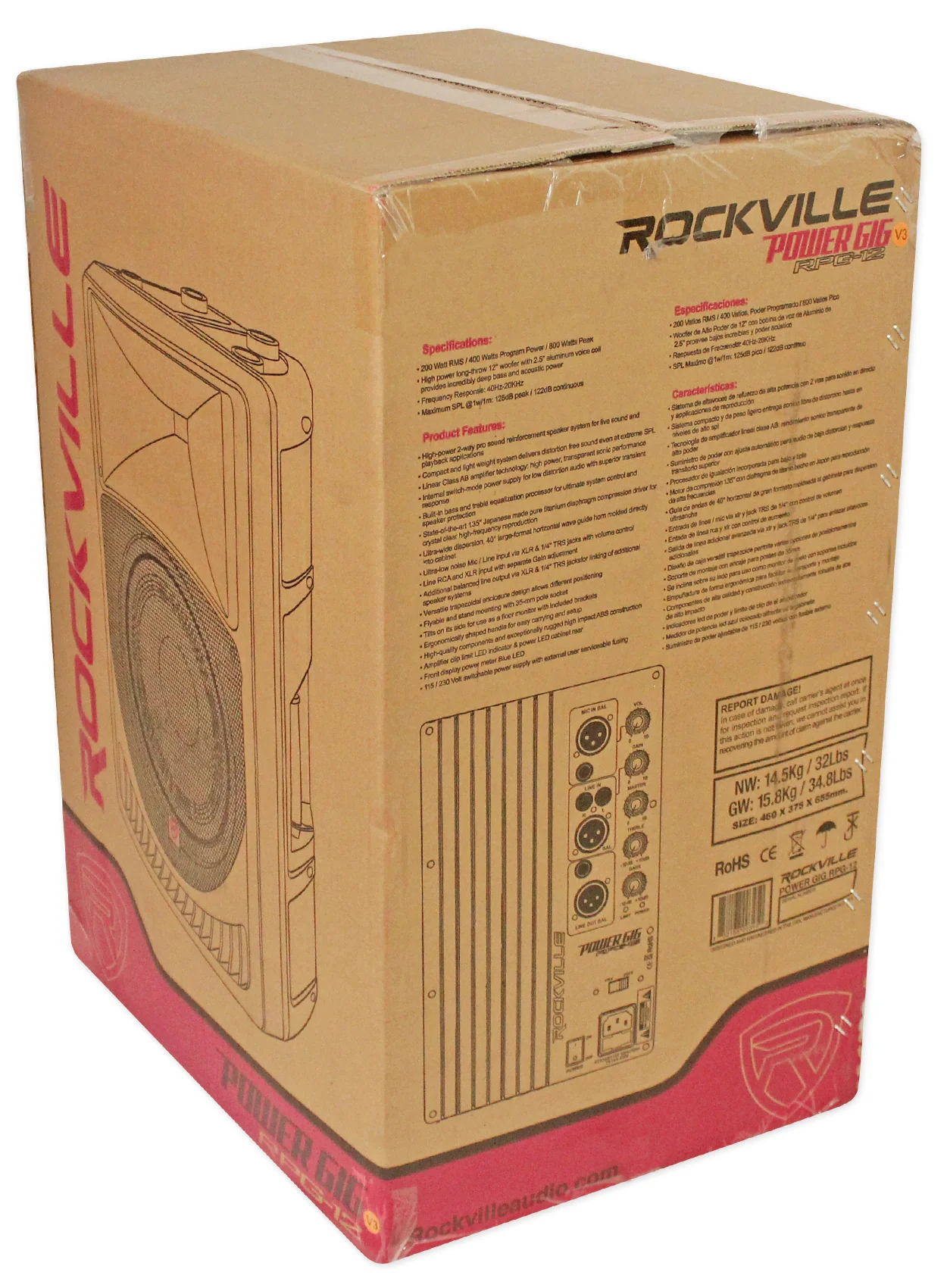 RPG12 Powered Karaoke Speaker + Dual Wireless Microphones Bundle - Image 9