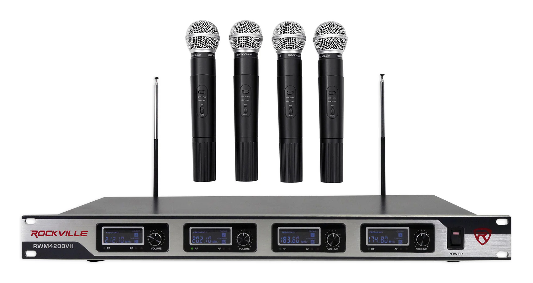 RPG122K Karaoke Bundle with 4 Wireless Microphones - Image 10