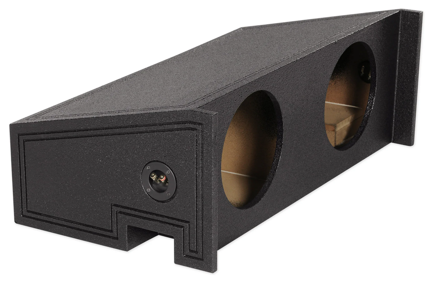 Dual 10" Sealed Subwoofer Sub Box Bed Lined Enclosure For Jeep Wrangler 1997-02 - Image 3