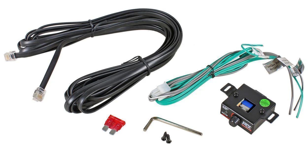 MTX Road Thunder RT8PT 8” 240 Watt Powered Vented/Ported Bass Tube+Amp Wire Kit - Image 7