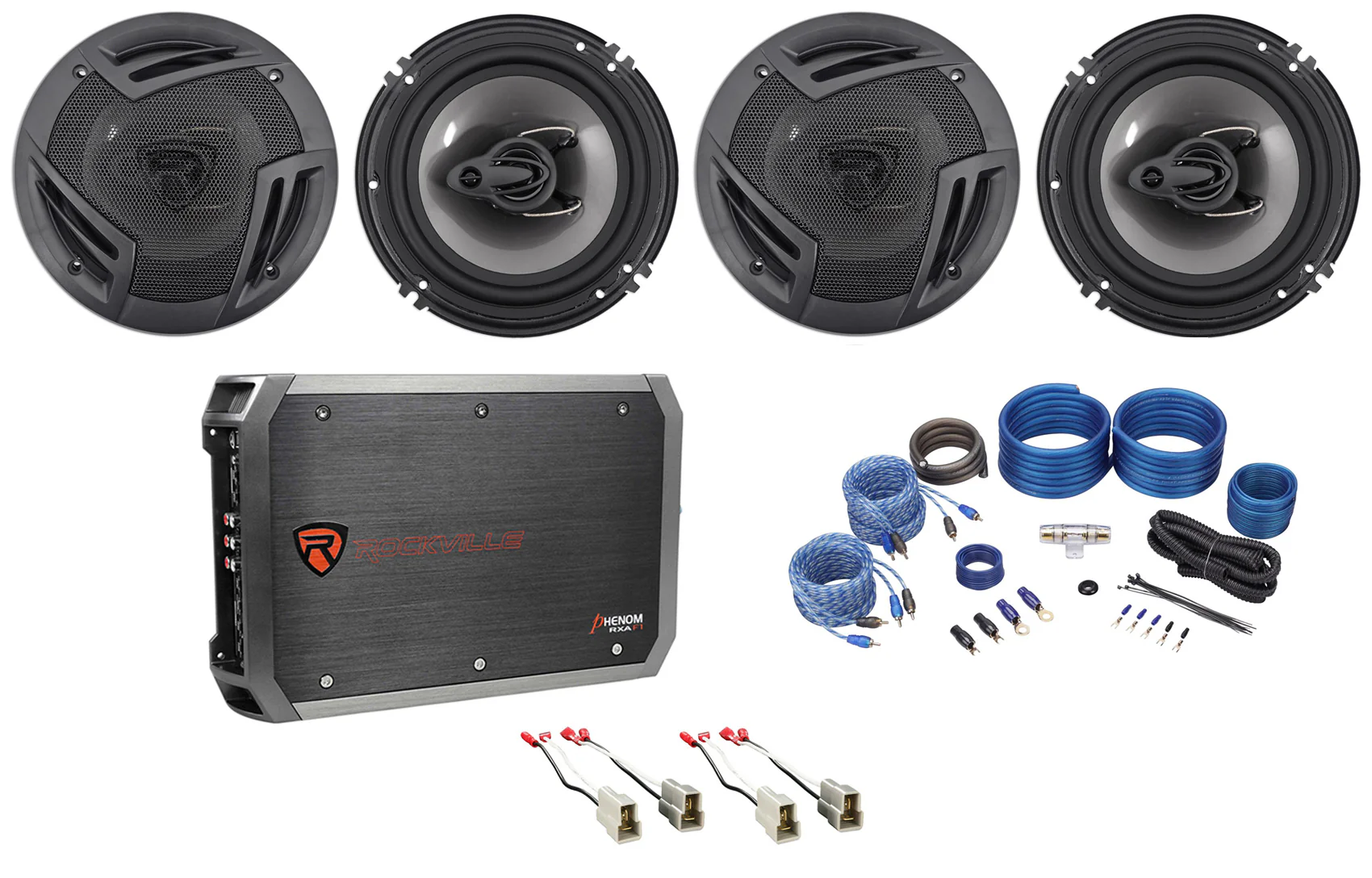 RV6.3A 6.5" Speakers 2-Pack + RXA-F1 Amplifier Bundle