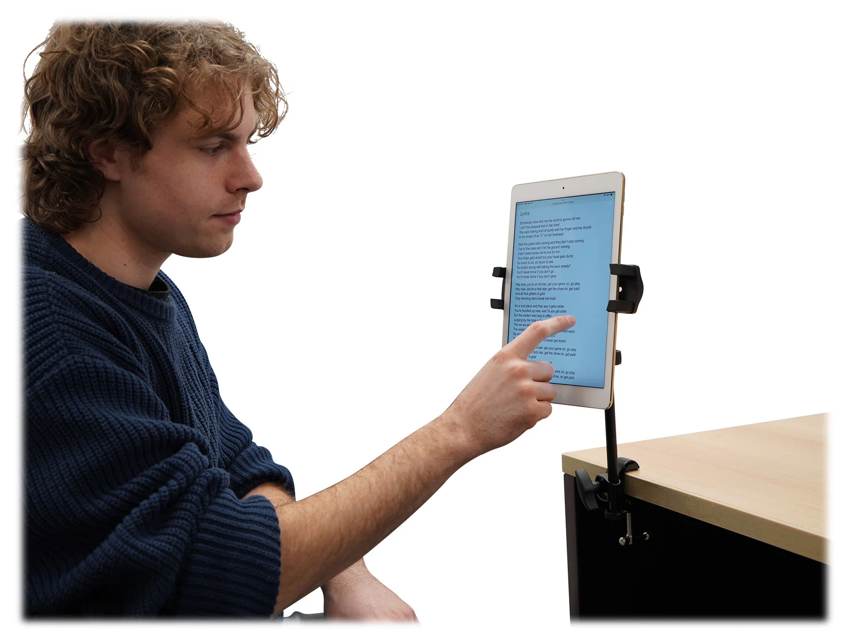 Karaoke Microphone Stand with Tablet Mount - Image 18