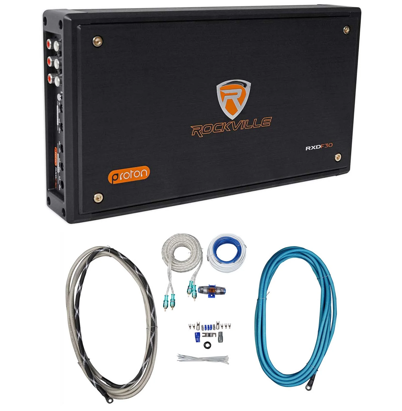 RXD-F30 + RMWK4 4‑AWG Marine Amp Kit Bundle