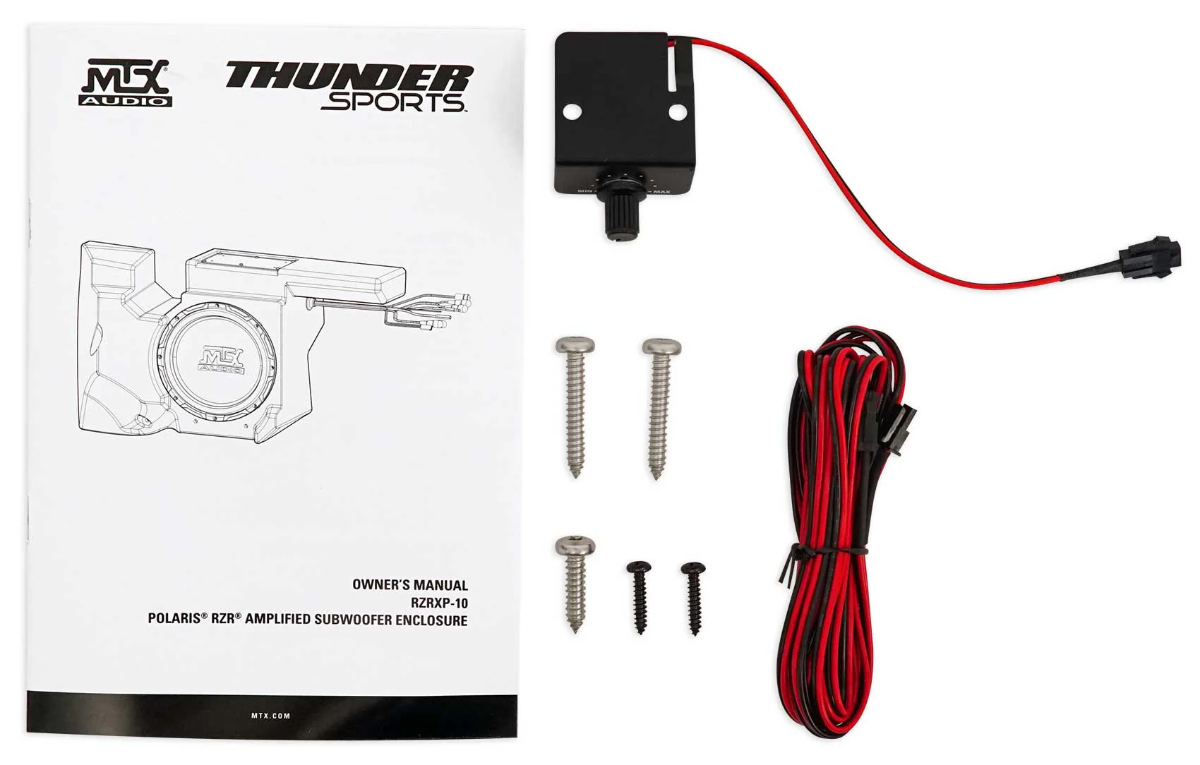 MTX RZRXP-10 10" 500w Subwoofer+Enclosure+8" Tower Speakers for Polaris RZR/UTV - Image 14