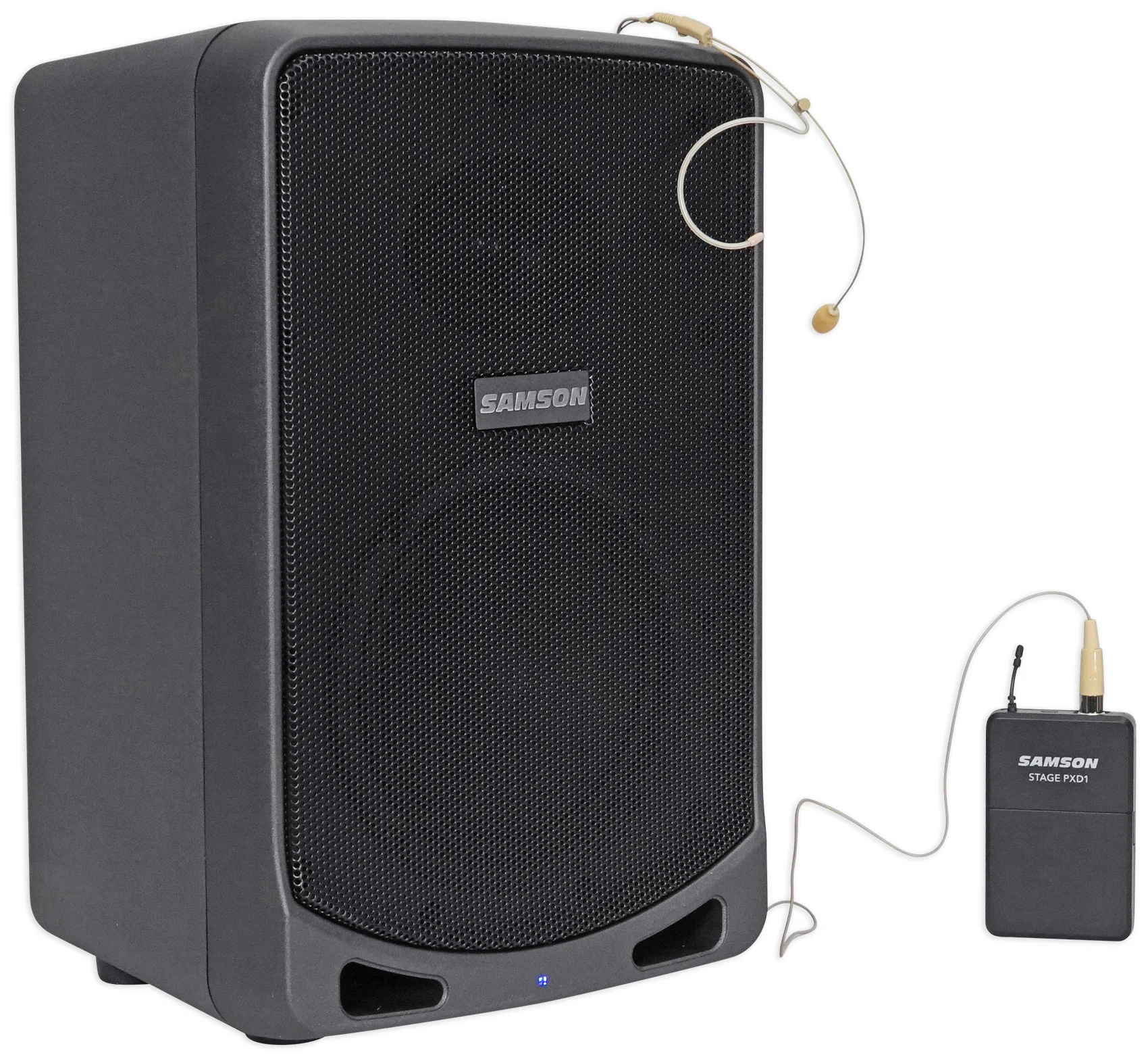 SAMSON XP106WDE 6" Rechargeable Bluetooth PA DJ Speaker+Stands+Headset+Mic+Case - Image 2