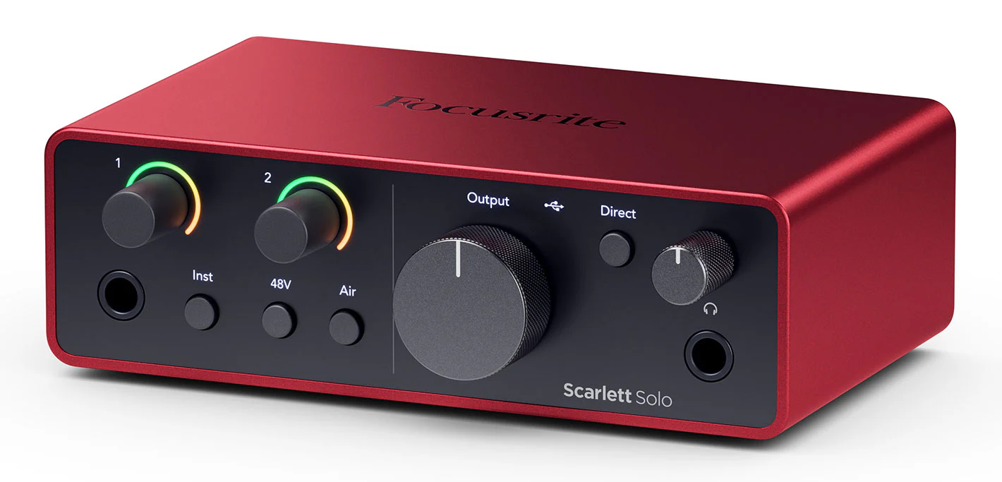 Focusrite Scarlett Solo Studio 4th Gen Recording Interface+Mic+Stand+Pop Filter - Image 5