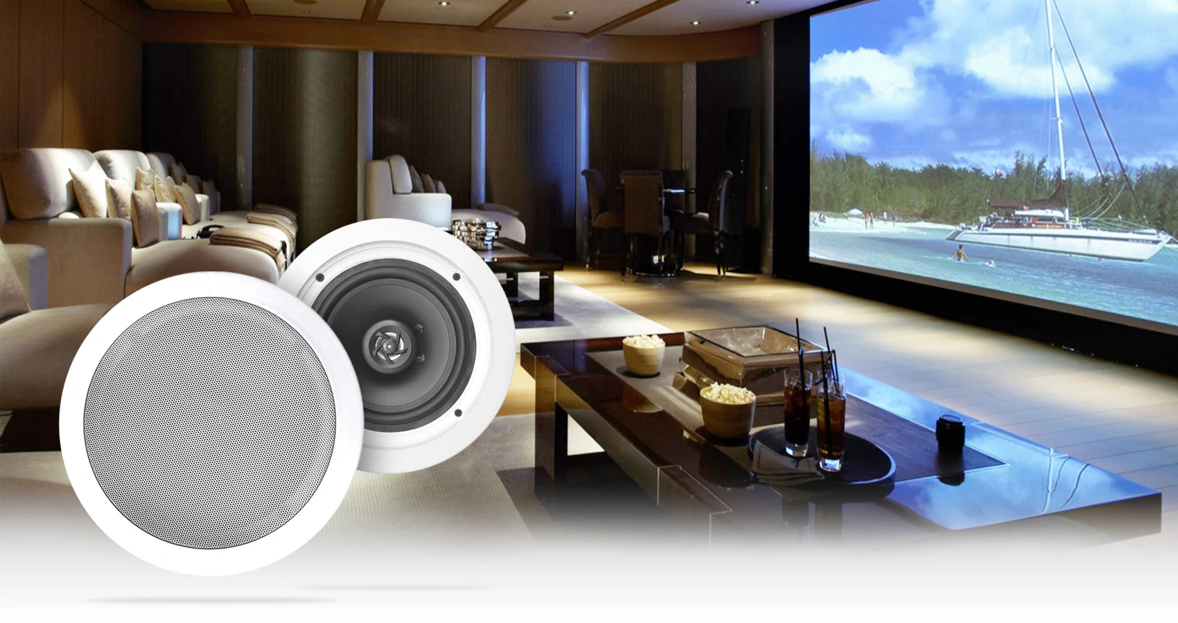 SINGMIX 5 4-Pack + HC655 White Ceiling Speakers Bundle - Image 8