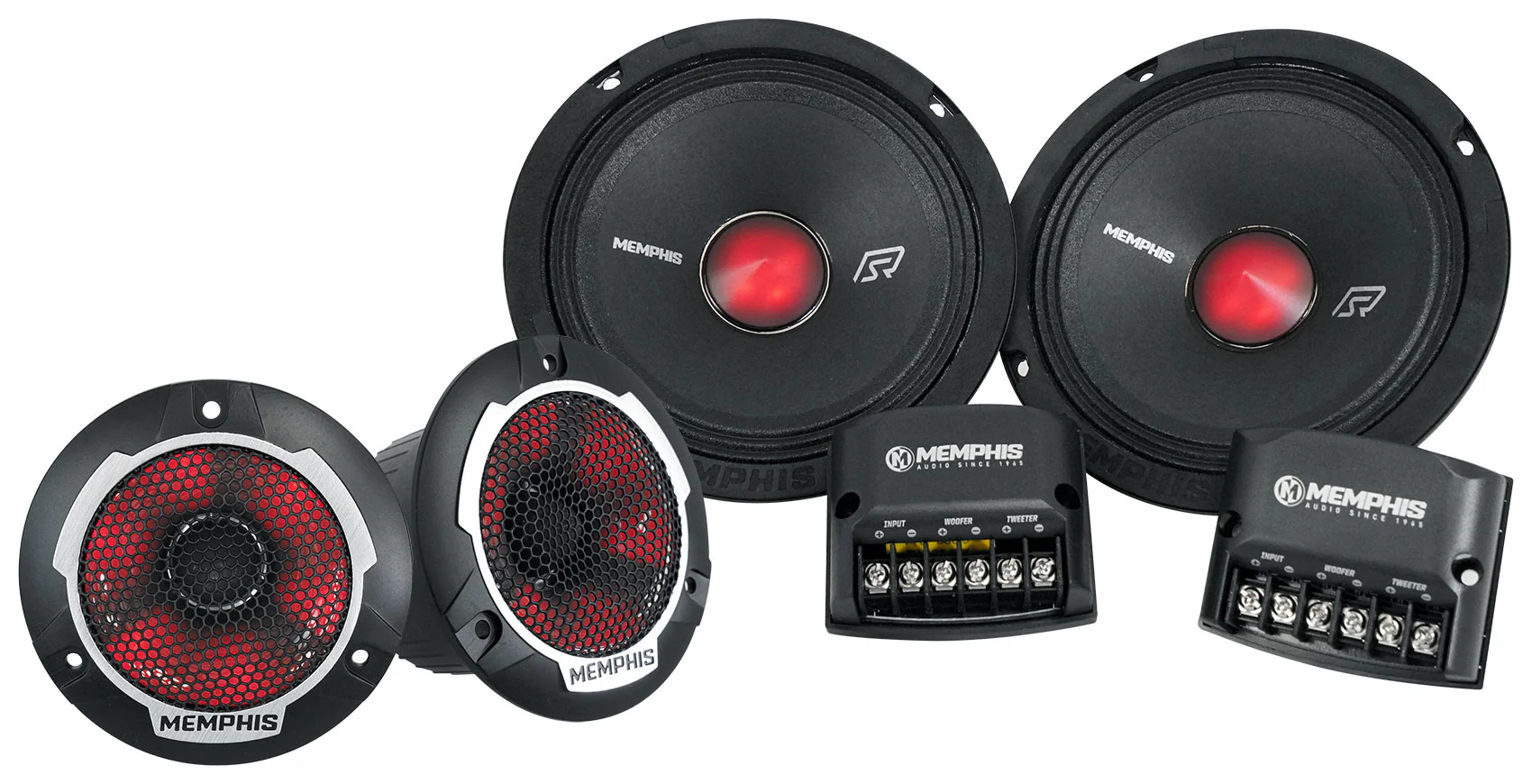 Memphis Audio SRXP62CV2 SRX 6.5" 250w Component Car Speakers w/ LED+Free Boombox - Image 13