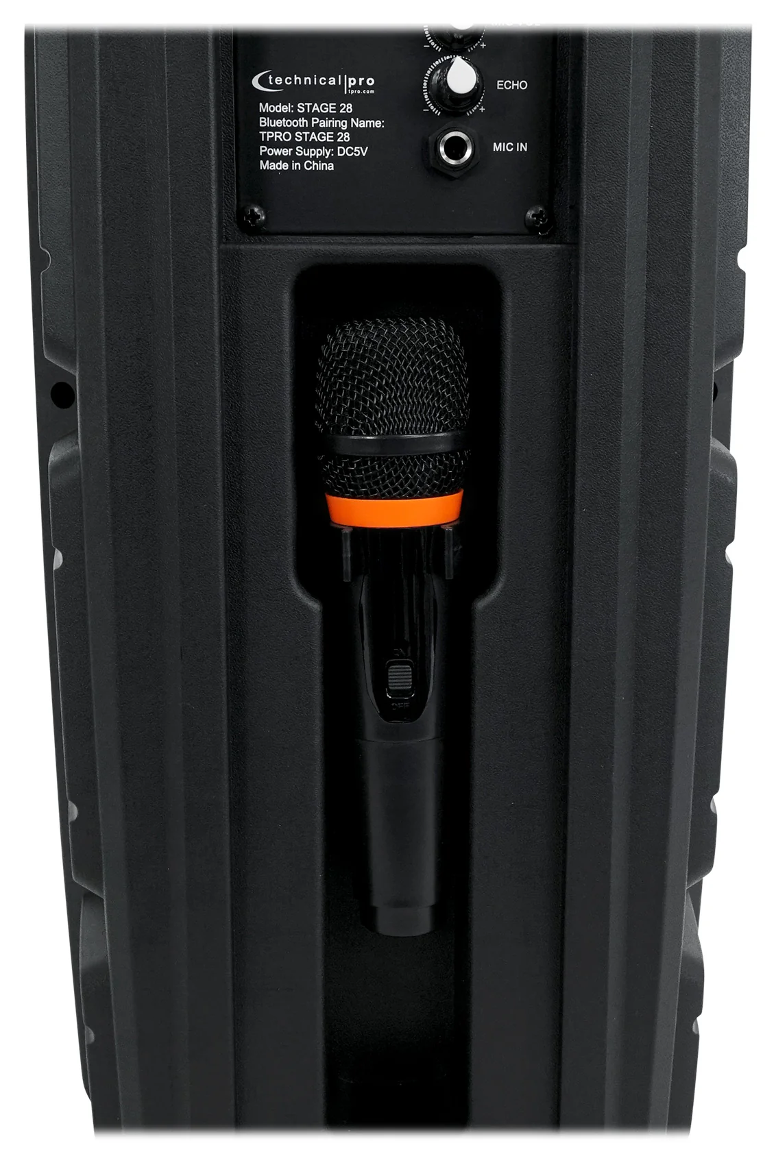 Technical Pro Dual 8" Rechargeable Karaoke Machine System Bundle with Stand & 3) Wireless Mics - Image 11