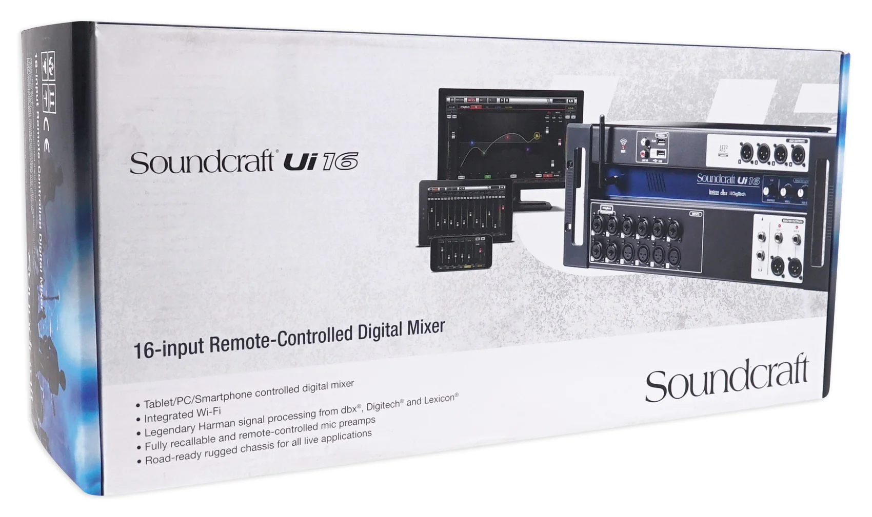 Soundcraft Ui16 16 Input Digital Mixer+Wifi+App Control+Recording+Rack Case Bag - Image 6