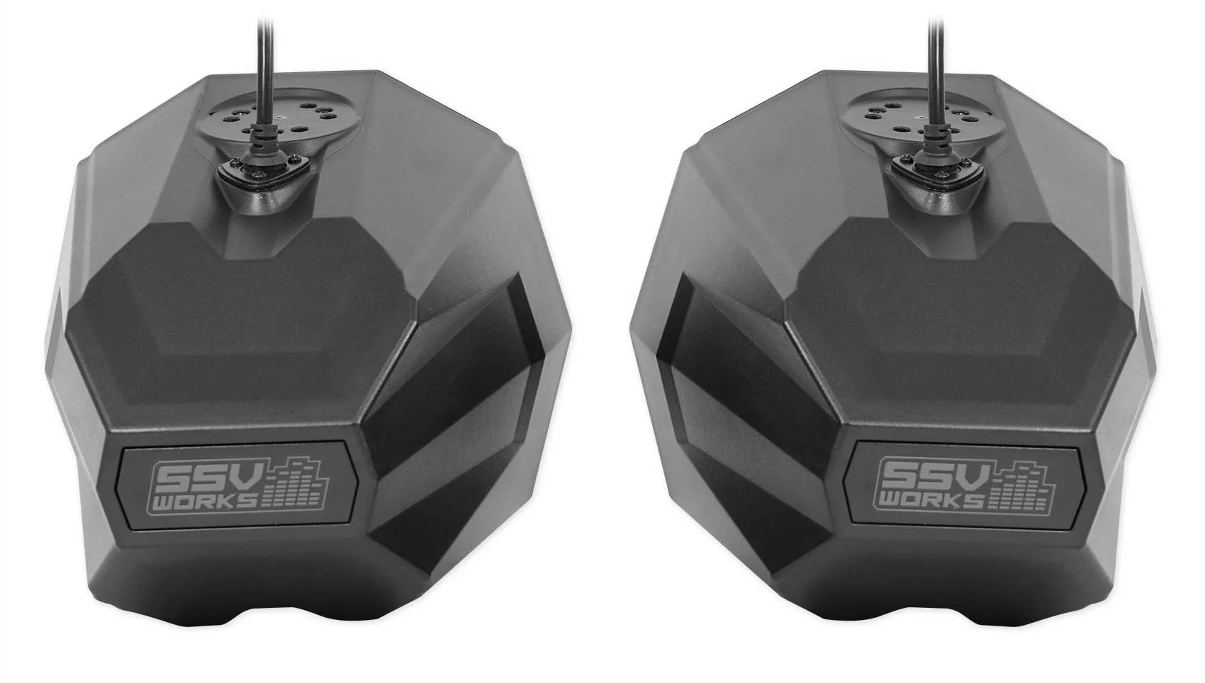 (2) Rockville 8" 900w LED Speakers+SSV Swivel Cage Pods For Can-Am Maverick X3 - Image 6