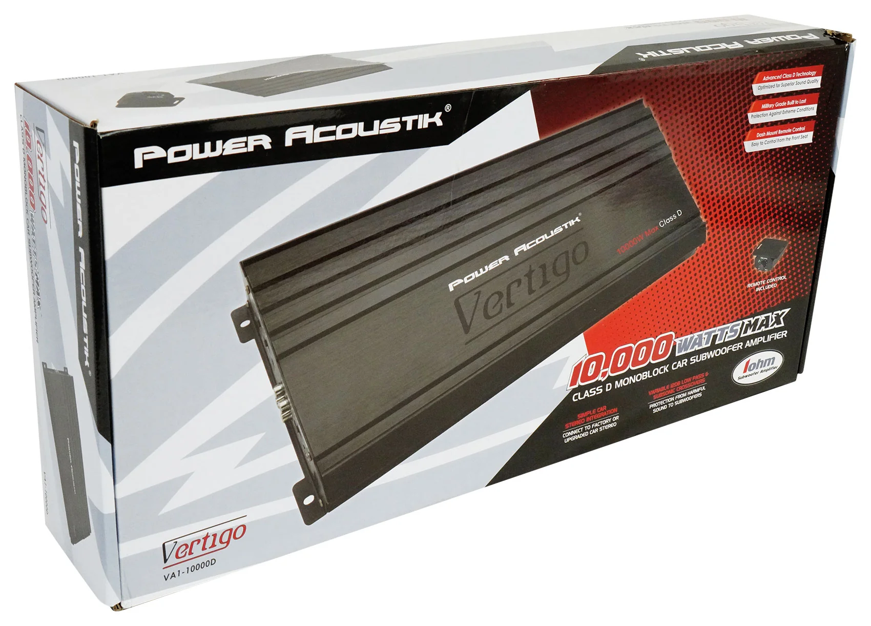 Power Acoustik VA1-10000D 10,000w Mono Class D Car 1-Ohm Car Amplifier+Amp Kit - Image 17