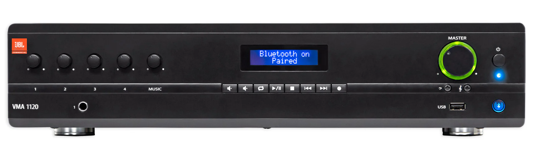 JBL Commercial Amplifier+(16) 3.5" Black Cube Speakers for Restaurant/Bar/Cafe - Image 2