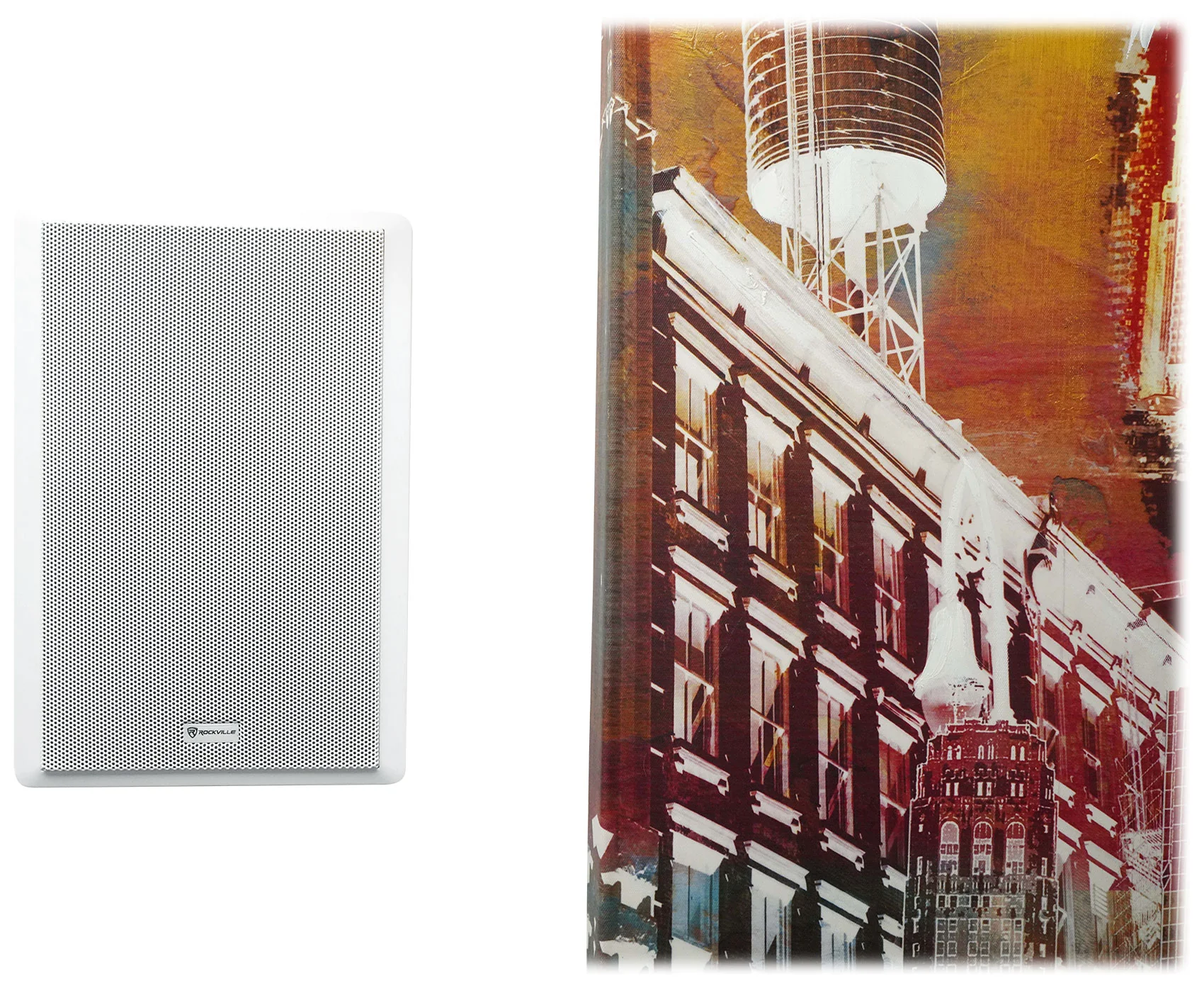 JBL Commercial Amplifier+(4) Slim White Wall Speakers for Restaurant/Bar/Cafe - Image 6