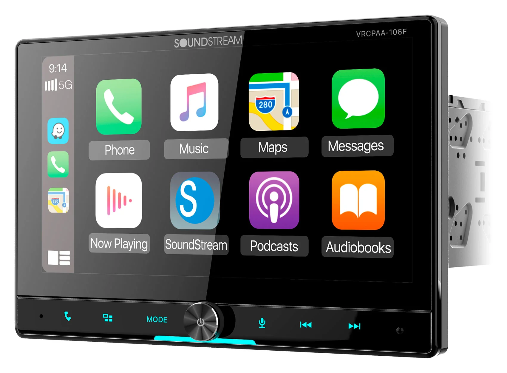 Soundstream VRCPAA-106F 10.6" Monitor Bluetooth/Carplay/Android Receiver+Camera - Image 13