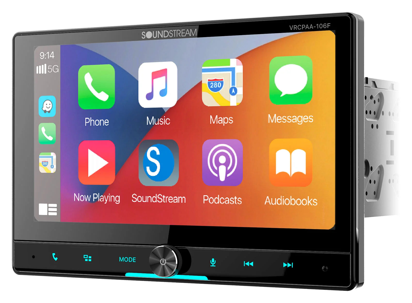 Soundstream VRCPAA-106F 10.6" Monitor Bluetooth/Carplay/Android Receiver+Camera - Image 14