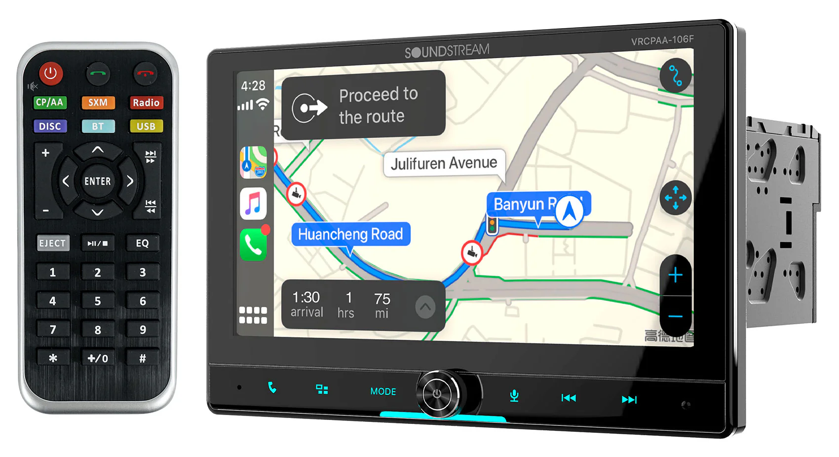 Soundstream VRCPAA-106F 10.6" Car Receiver Bluetooth/Carplay/Android+Backup Cam - Image 7