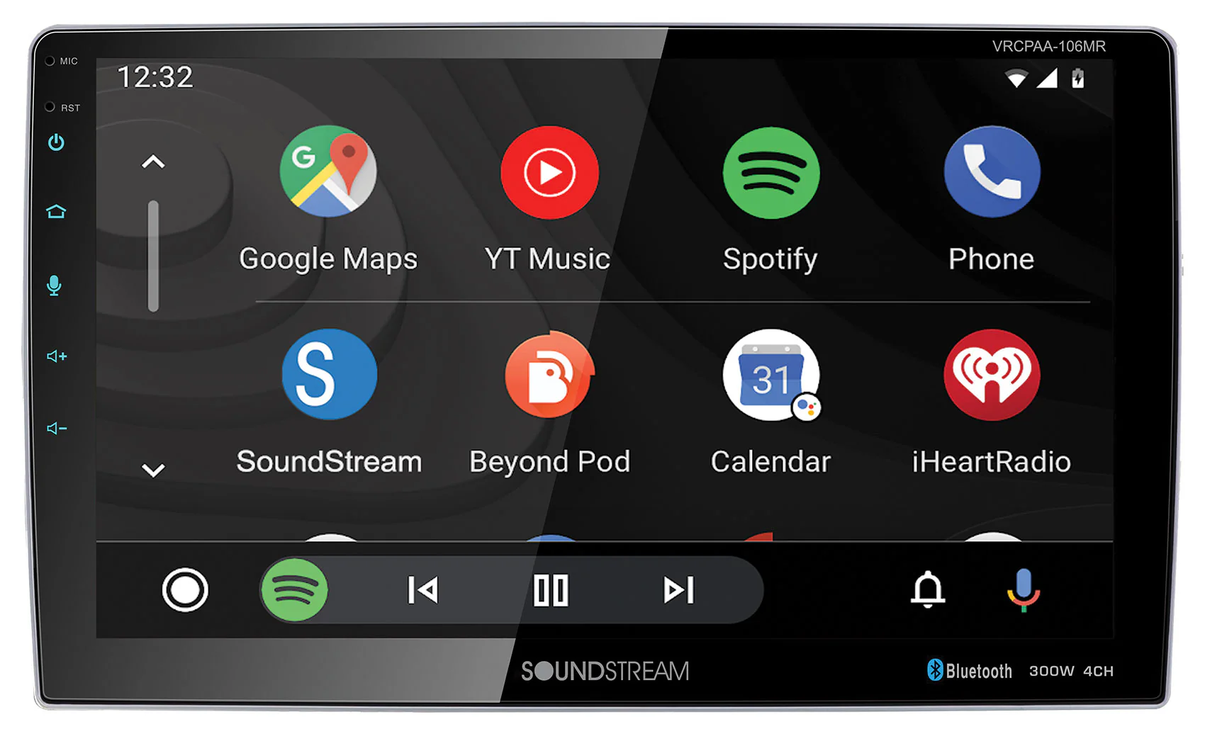 Soundstream VRCPAA-106M 10.6" Car Receiver Bluetooth/Carplay/Android+Backup Cam - Image 5