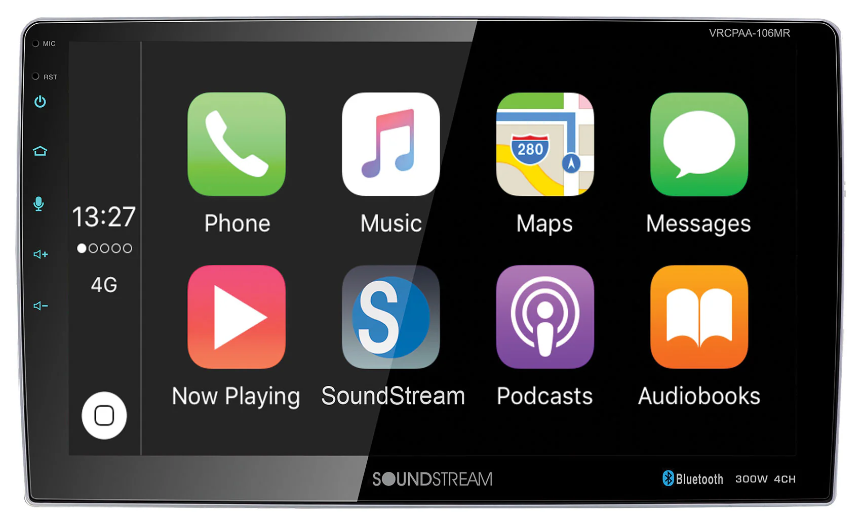 Soundstream VRCPAA-106M 10.6" Car Receiver Bluetooth/Carplay/Android+Backup Cam - Image 6