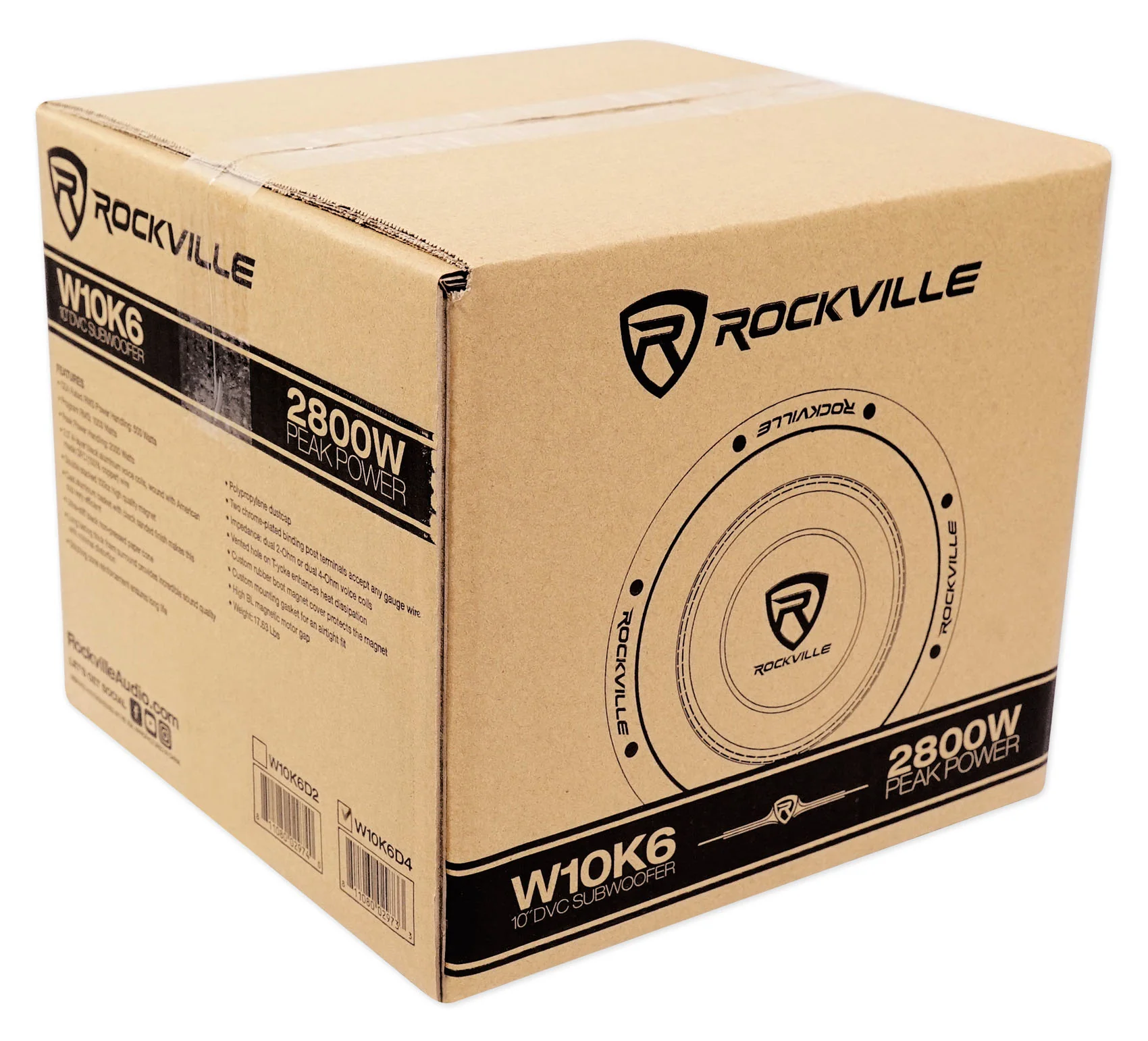 W10K6D4 V2 10" Subwoofer + dB12 Amplifier Bundle - Image 3