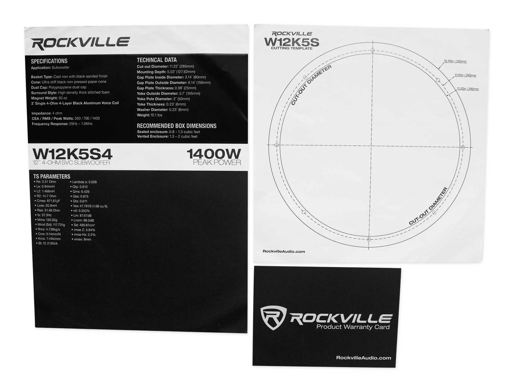 K5 W12K5S4 12" Subwoofer + RXA‑T1 Amplifier Bundle - Image 8