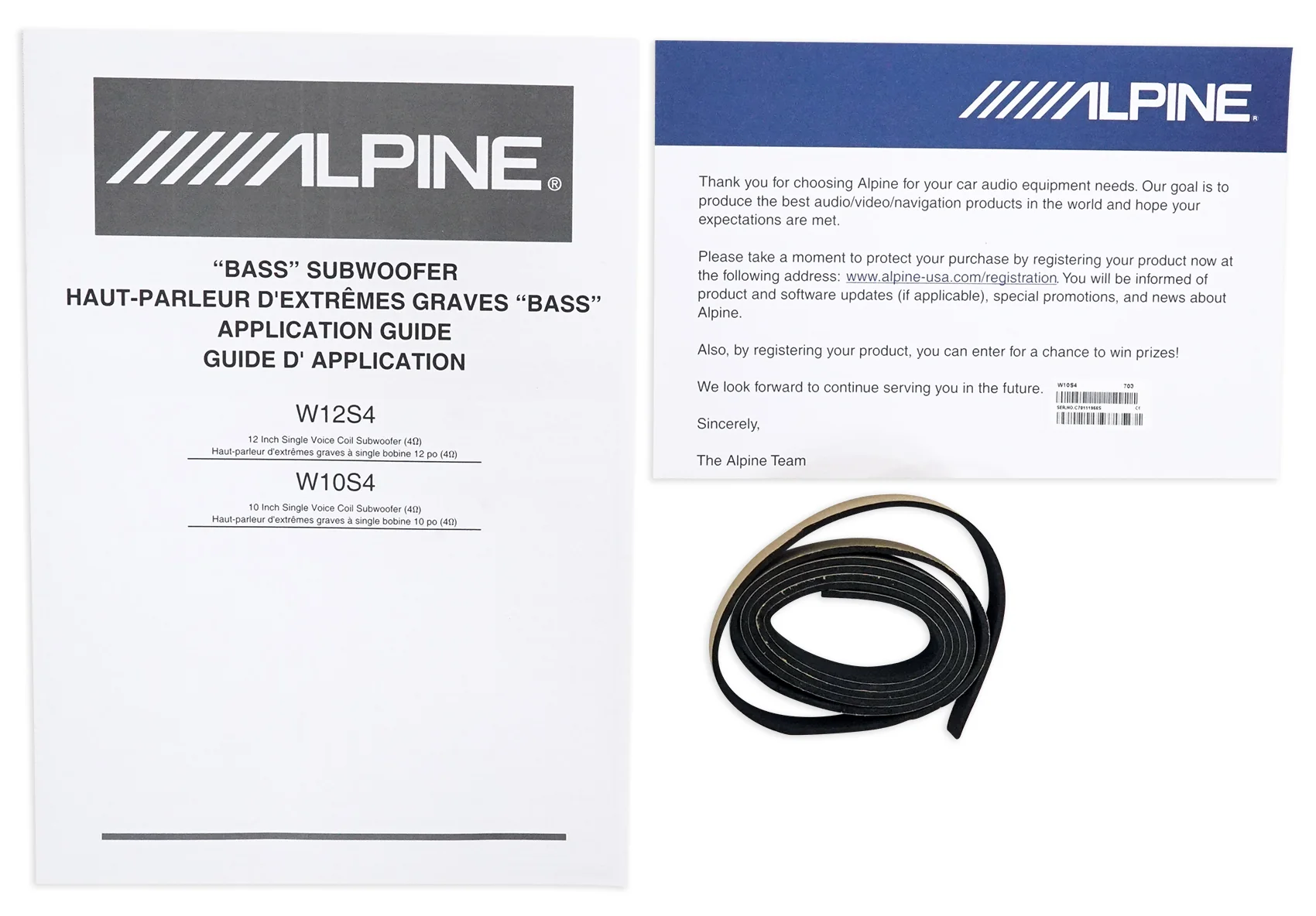Alpine W12S4 12" 750w Car Subwoofer+Sealed Sub Box Enclosure+Amplifier+Amp Kit - Image 6