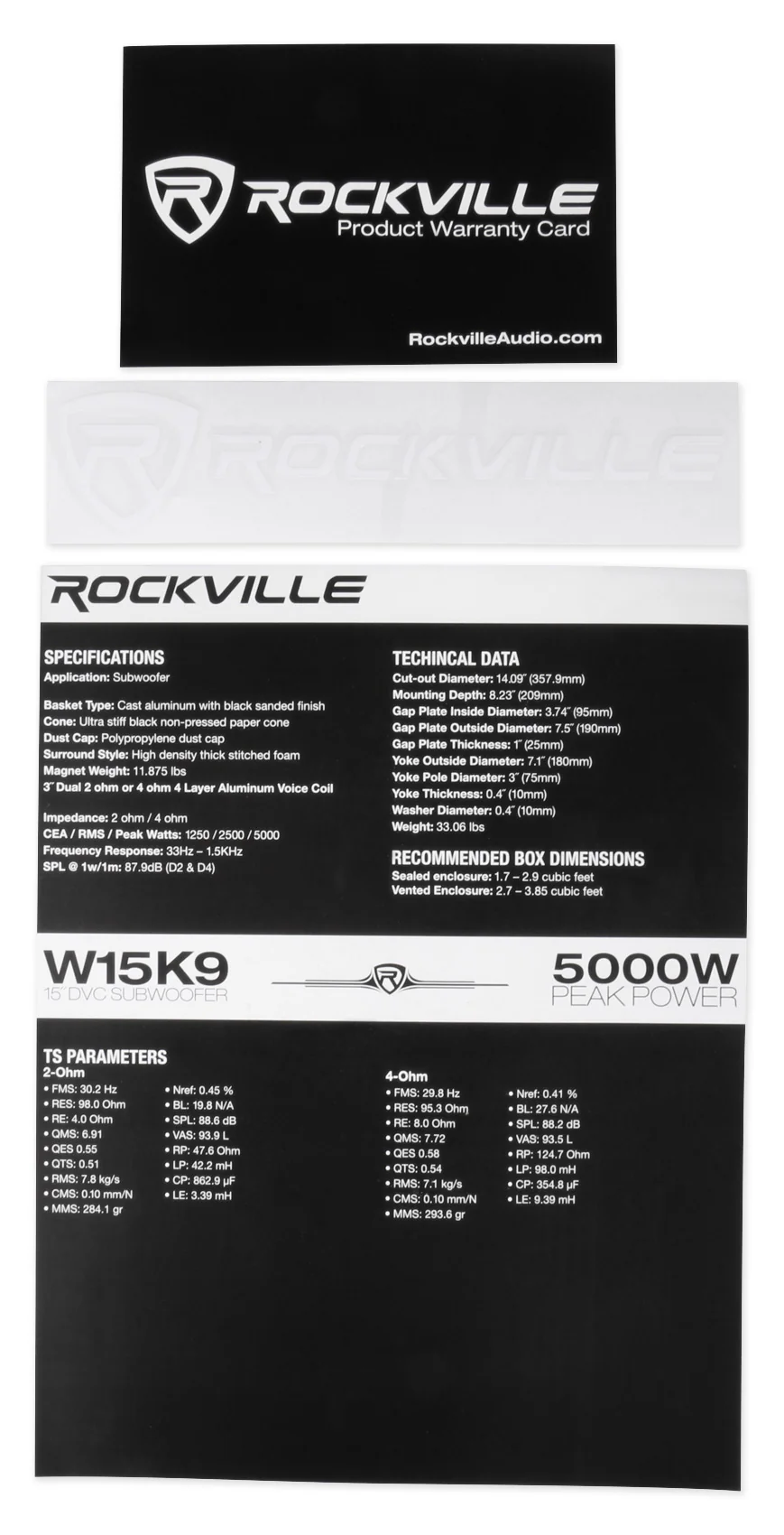 W15 K9 Series 15" Subwoofer + dB14 Amplifier Bundle - Image 2