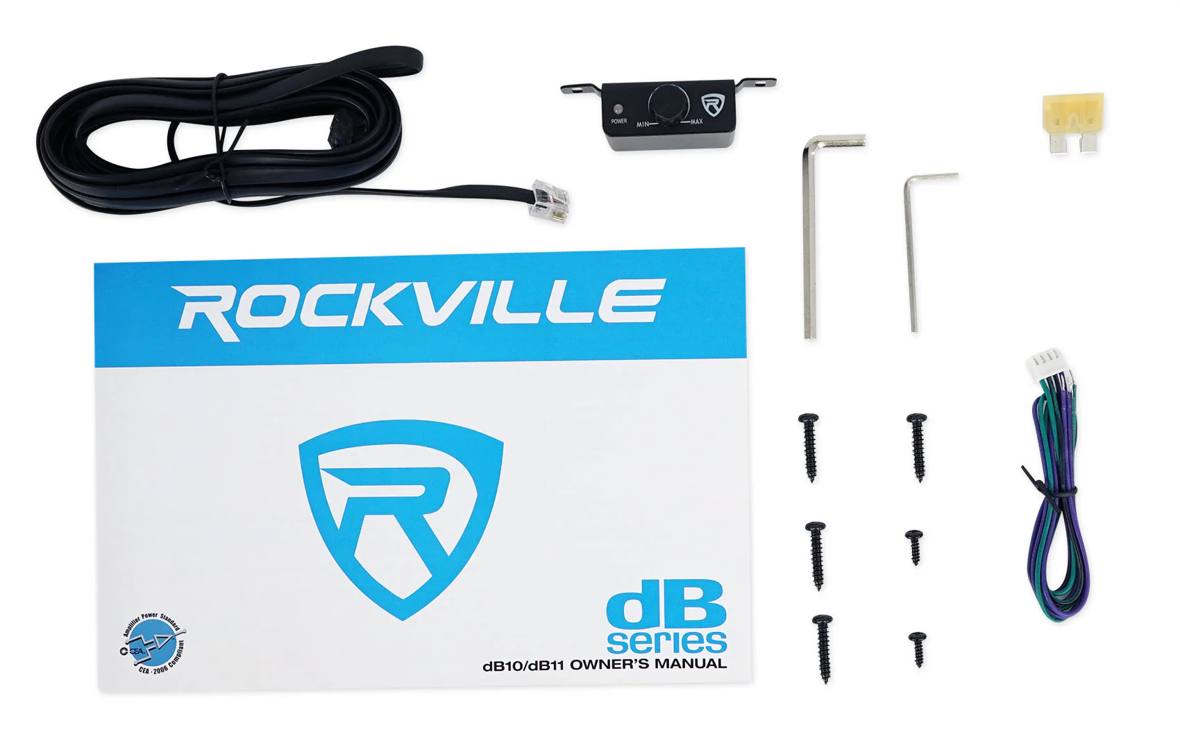 Rockville W8K5S4 + dB10 Mono Amplifier Bundle - Image 19