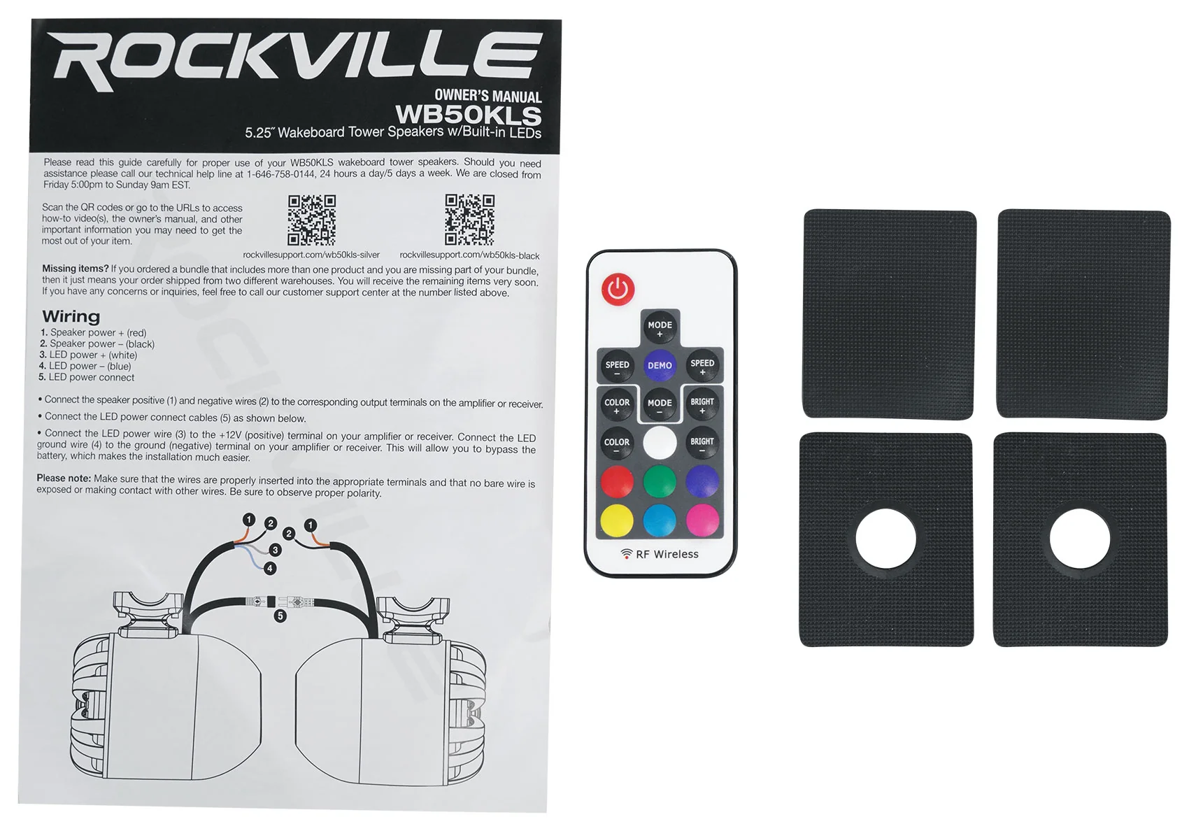 WB50KLS Black 2-Pack + RXM-T2 + RockerBT + RMWK4 Bundle - Image 7