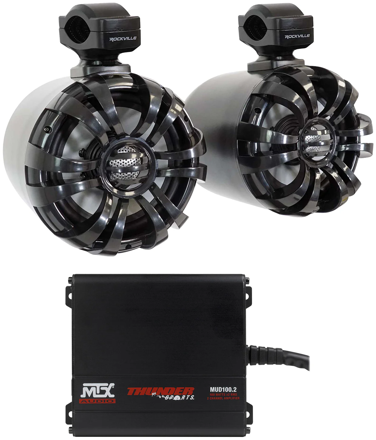 WB65 Black 2-Pack + MUD100.2 Amplifier Bundle - Image 8
