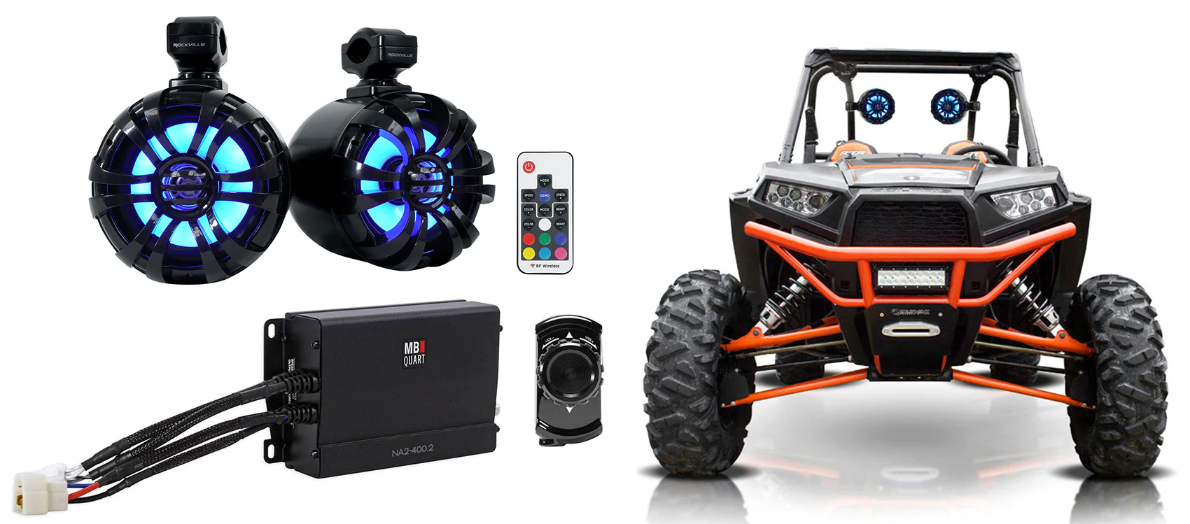WB65KLS Black + NA2-400.2 Amp + N2‑WBT Bluetooth Bundle