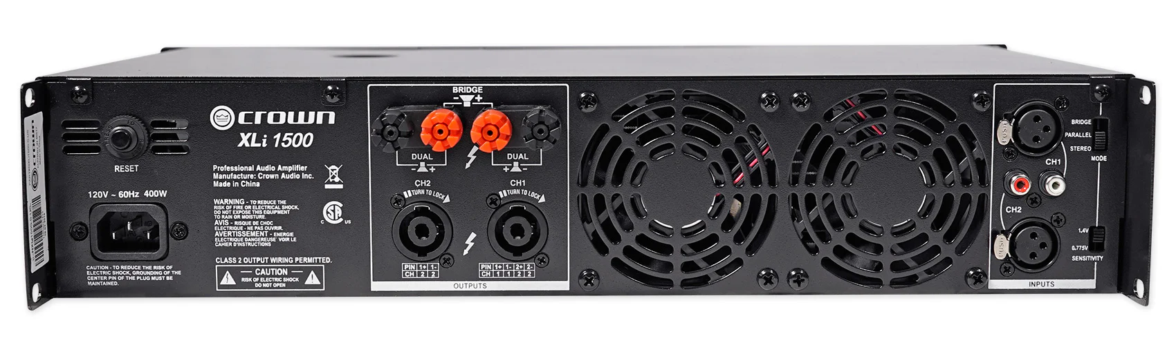 Crown Pro XLi1500 900w 2 Channel DJ/PA Power Amplifier Professional Amp+RockShip - Image 5