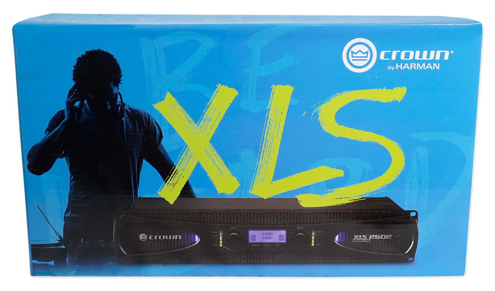 Crown Pro XLS1002 XLS 1002 700 Watt DJ/PA Power Amplifier Amp+Headphones+Mic - Image 4