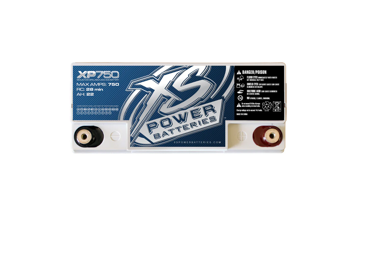 XS Power XP750 750w Power Cell Car Audio Battery+(2) Bluetooth Speakers - Image 6