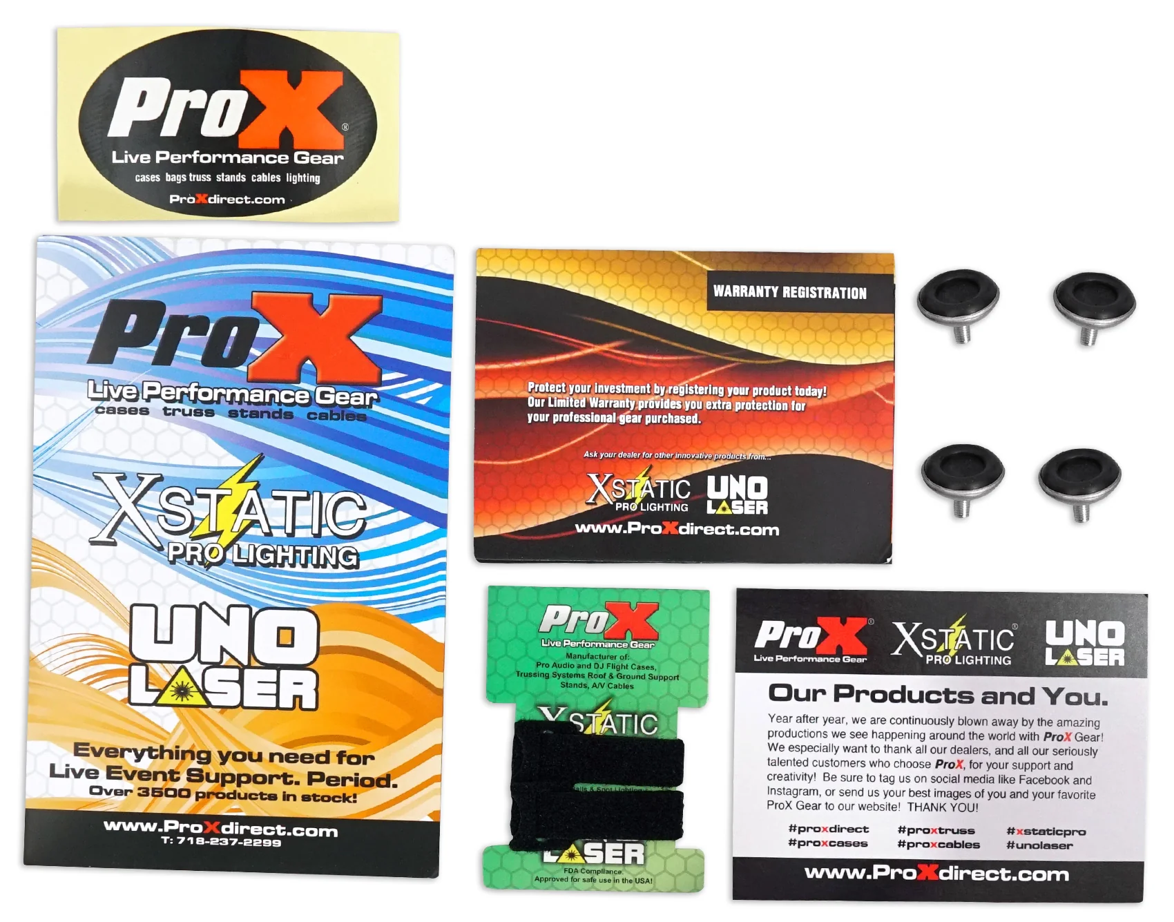 ProX XS-DJSTN Portable Foldout Mobile DJ Combo Table Facade+Gooseneck Mic Stand - Image 10