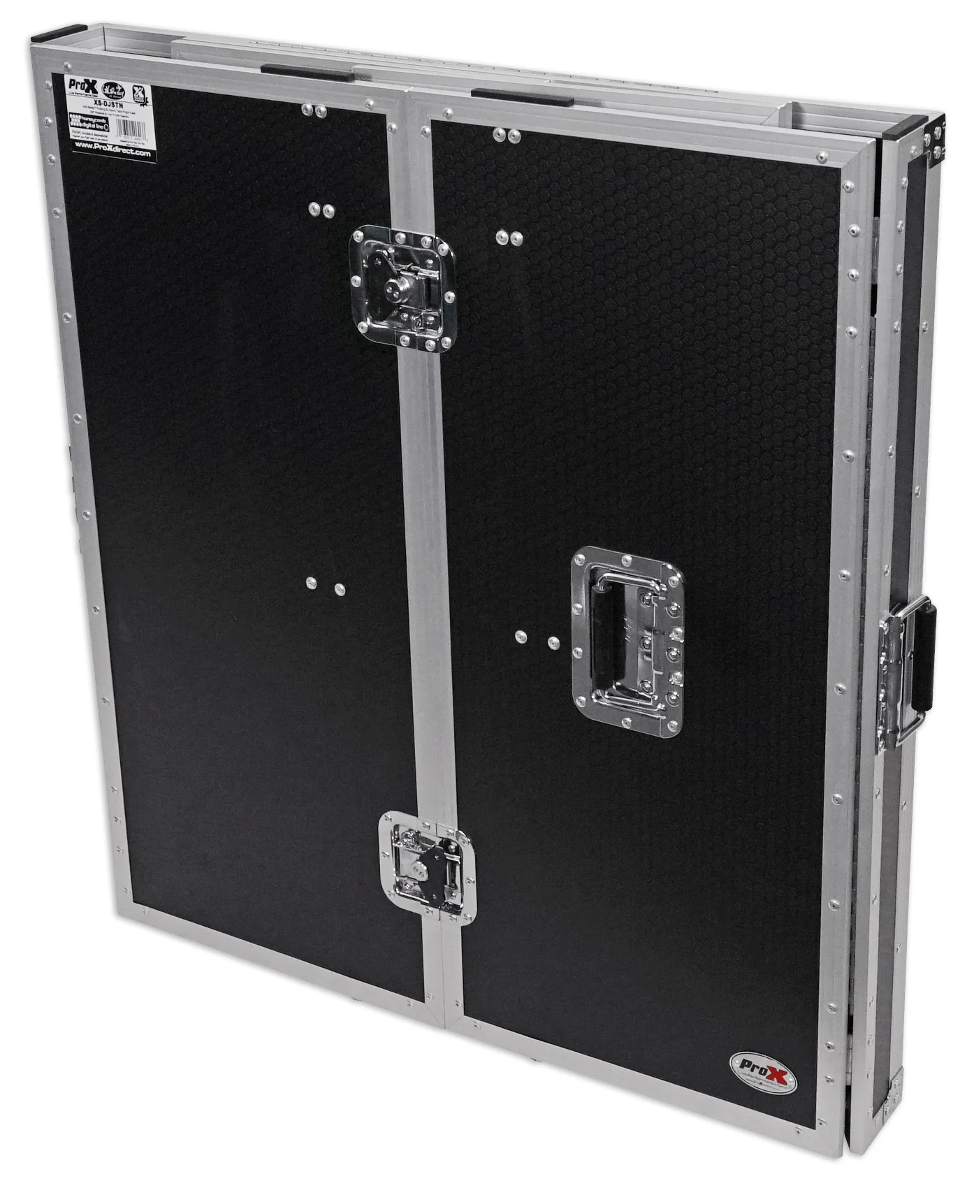 ProX XS-DJSTN Portable Foldout Mobile DJ Combo Table Facade+Gooseneck Mic Stand - Image 5